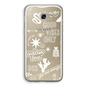 CaseCompany Good vibes: Samsung Galaxy A5 (2017) Transparant Hoesje