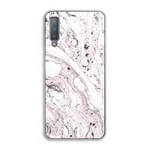 CaseCompany Mengelmoes: Samsung Galaxy A7 (2018) Transparant Hoesje