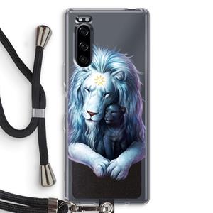 CaseCompany Child Of Light: Sony Xperia 5 Transparant Hoesje met koord