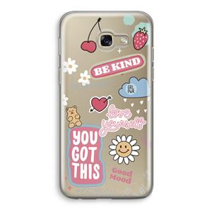 CaseCompany Positivity: Samsung Galaxy A5 (2017) Transparant Hoesje