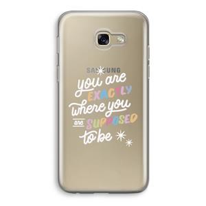 CaseCompany Right Place: Samsung Galaxy A5 (2017) Transparant Hoesje