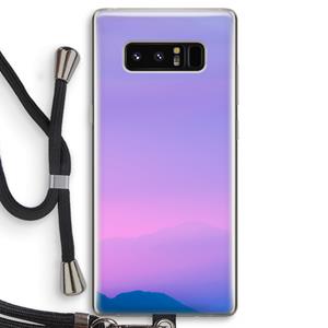 CaseCompany Sunset pastel: Samsung Galaxy Note 8 Transparant Hoesje met koord