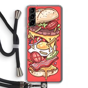 CaseCompany Diet Coke Please: Samsung Galaxy S21 Plus Transparant Hoesje met koord