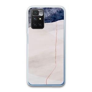 CaseCompany Stone White: Xiaomi Redmi 10 Transparant Hoesje