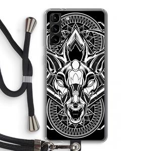 CaseCompany Oh Deer: Samsung Galaxy S21 Plus Transparant Hoesje met koord