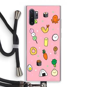 CaseCompany Happy bento friends: Samsung Galaxy Note 10 Plus Transparant Hoesje met koord