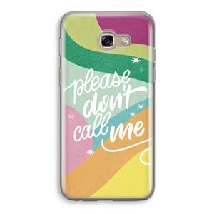 CaseCompany Don't call: Samsung Galaxy A5 (2017) Transparant Hoesje