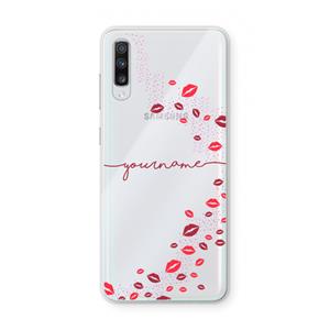 CaseCompany Kusjes: Samsung Galaxy A70 Transparant Hoesje