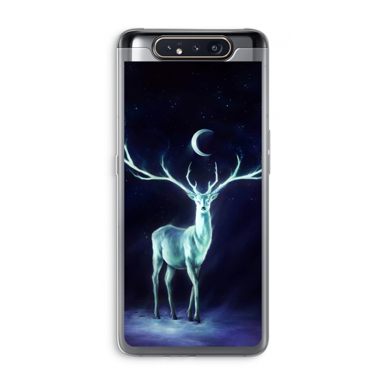 CaseCompany Nightbringer: Samsung Galaxy A80 Transparant Hoesje