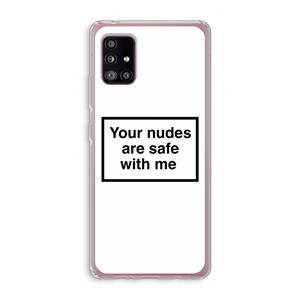 CaseCompany Safe with me: Samsung Galaxy A51 5G Transparant Hoesje