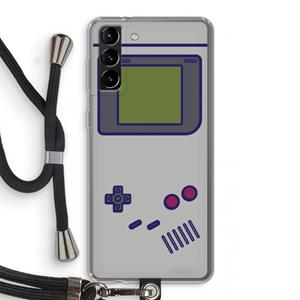 CaseCompany Game On: Samsung Galaxy S21 Plus Transparant Hoesje met koord