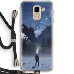 CaseCompany Wanderlust: Samsung Galaxy J6 (2018) Transparant Hoesje met koord
