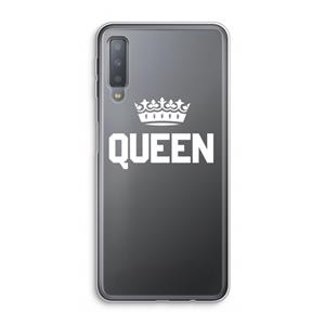 CaseCompany Queen zwart: Samsung Galaxy A7 (2018) Transparant Hoesje