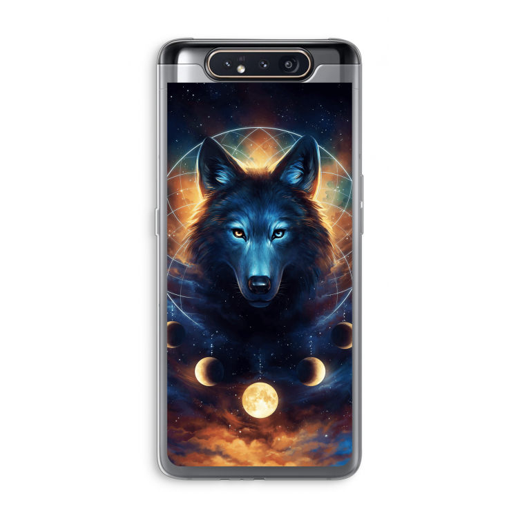 CaseCompany Wolf Dreamcatcher: Samsung Galaxy A80 Transparant Hoesje