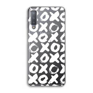 CaseCompany XOXO: Samsung Galaxy A7 (2018) Transparant Hoesje
