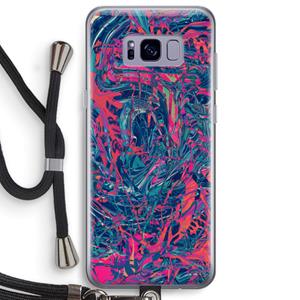 CaseCompany Sleeping Dreams: Samsung Galaxy S8 Plus Transparant Hoesje met koord