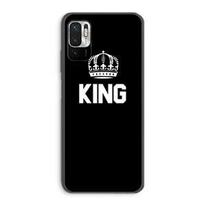CaseCompany King zwart: Xiaomi Redmi Note 10 5G Transparant Hoesje