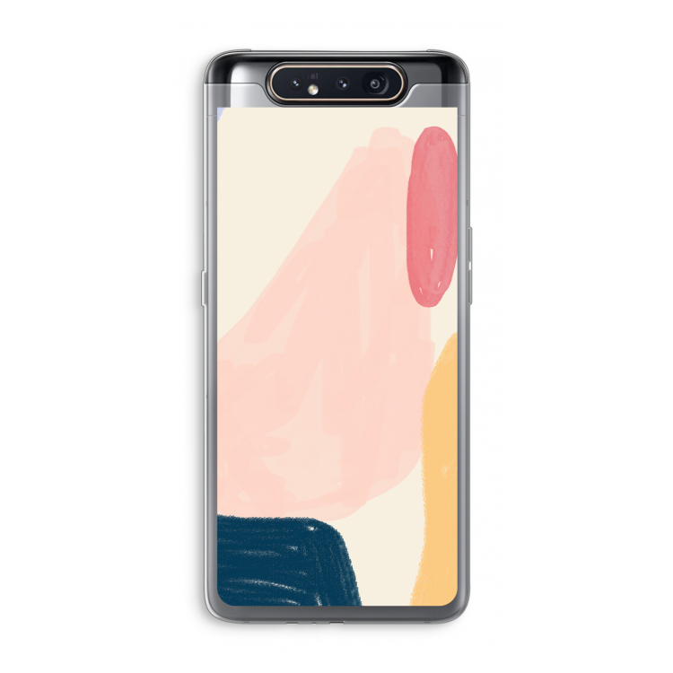 CaseCompany Saturday Flow: Samsung Galaxy A80 Transparant Hoesje