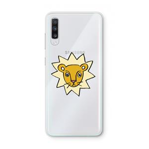 CaseCompany Kleine leeuw: Samsung Galaxy A70 Transparant Hoesje