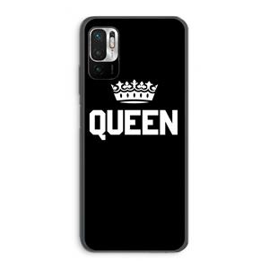 CaseCompany Queen zwart: Xiaomi Redmi Note 10 5G Transparant Hoesje