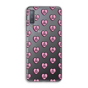 CaseCompany GIRL POWER: Samsung Galaxy A7 (2018) Transparant Hoesje