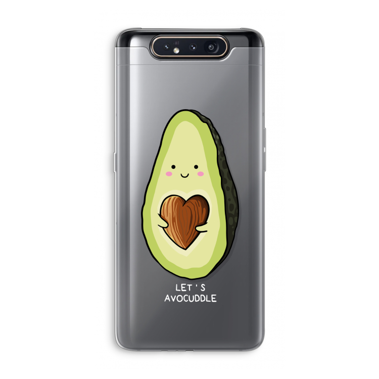 CaseCompany Avocuddle: Samsung Galaxy A80 Transparant Hoesje