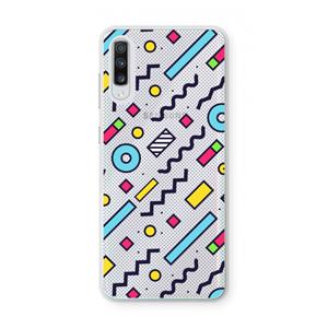 CaseCompany 8-bit N°8: Samsung Galaxy A70 Transparant Hoesje