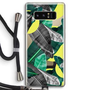 CaseCompany Fantasie jungle: Samsung Galaxy Note 8 Transparant Hoesje met koord
