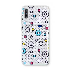 CaseCompany 8-bit N°9: Samsung Galaxy A70 Transparant Hoesje