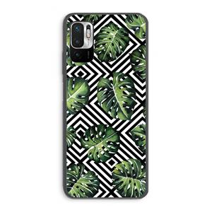CaseCompany Geometrische jungle: Xiaomi Redmi Note 10 5G Transparant Hoesje