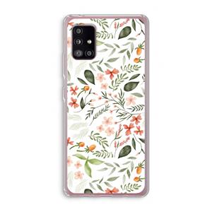 CaseCompany Sweet little flowers: Samsung Galaxy A51 5G Transparant Hoesje
