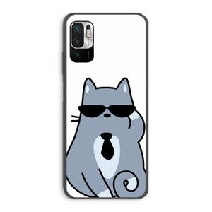 CaseCompany Cool cat: Xiaomi Redmi Note 10 5G Transparant Hoesje