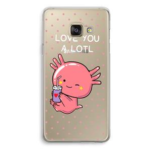 CaseCompany Love You A Lotl: Samsung Galaxy A3 (2016) Transparant Hoesje
