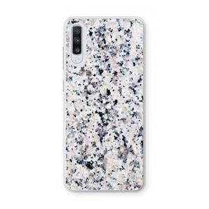CaseCompany Gespikkelde marmer: Samsung Galaxy A70 Transparant Hoesje