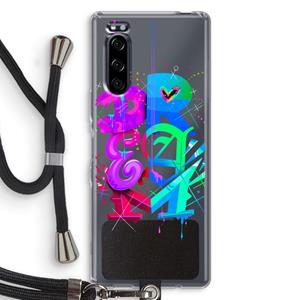 CaseCompany Dream: Sony Xperia 5 Transparant Hoesje met koord