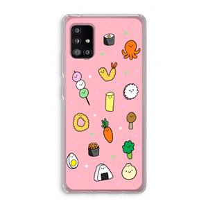 CaseCompany Happy bento friends: Samsung Galaxy A51 5G Transparant Hoesje