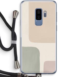 CaseCompany Geo #7: Samsung Galaxy S9 Plus Transparant Hoesje met koord