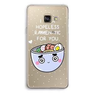 CaseCompany I'm A Hopeless Ramen-Tic For You: Samsung Galaxy A3 (2016) Transparant Hoesje