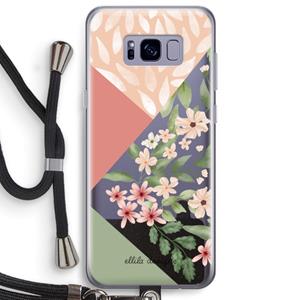 CaseCompany Sweet heaven geometrics: Samsung Galaxy S8 Plus Transparant Hoesje met koord