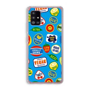 CaseCompany Fruitsticker: Samsung Galaxy A51 5G Transparant Hoesje