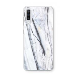 CaseCompany Gestreepte marmer: Samsung Galaxy A70 Transparant Hoesje