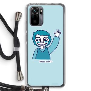 CaseCompany Zwaai: Xiaomi Redmi Note 10 Pro Transparant Hoesje met koord