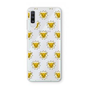 CaseCompany Leeuwenkoppen: Samsung Galaxy A70 Transparant Hoesje