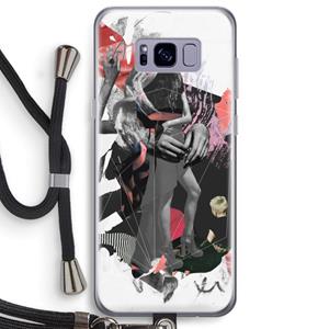 CaseCompany Dissimulation du réel: Samsung Galaxy S8 Plus Transparant Hoesje met koord