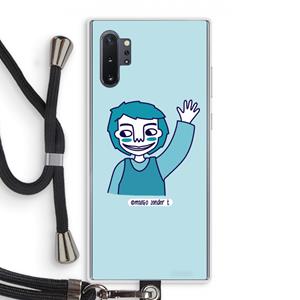 CaseCompany Zwaai: Samsung Galaxy Note 10 Plus Transparant Hoesje met koord