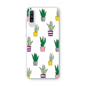 CaseCompany Sanseveria: Samsung Galaxy A70 Transparant Hoesje