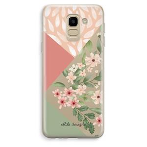 CaseCompany Sweet heaven geometrics: Samsung Galaxy J6 (2018) Transparant Hoesje