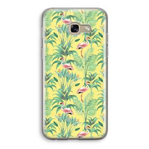 CaseCompany Flamingo party: Samsung Galaxy A5 (2017) Transparant Hoesje