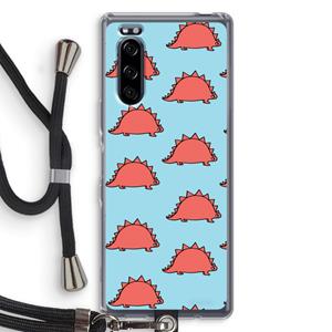 CaseCompany Dinosawrr: Sony Xperia 5 Transparant Hoesje met koord