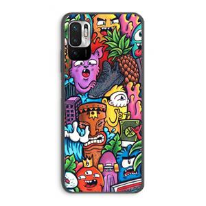 CaseCompany Vexx Mixtape: Xiaomi Redmi Note 10 5G Transparant Hoesje